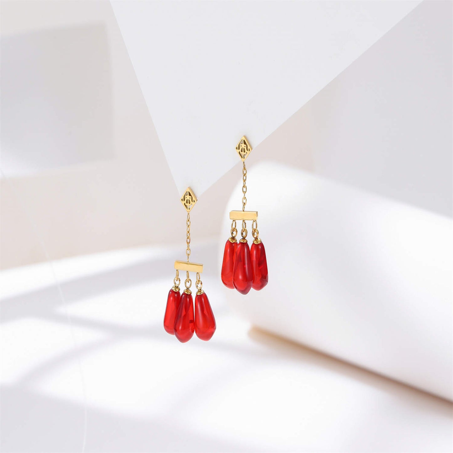 Pomegranate Triple Earring - OMID