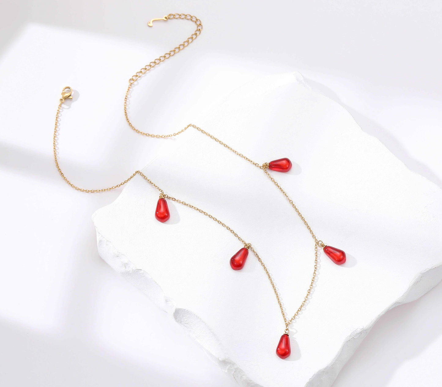 Pomegranate Quintuple Necklace - OMID