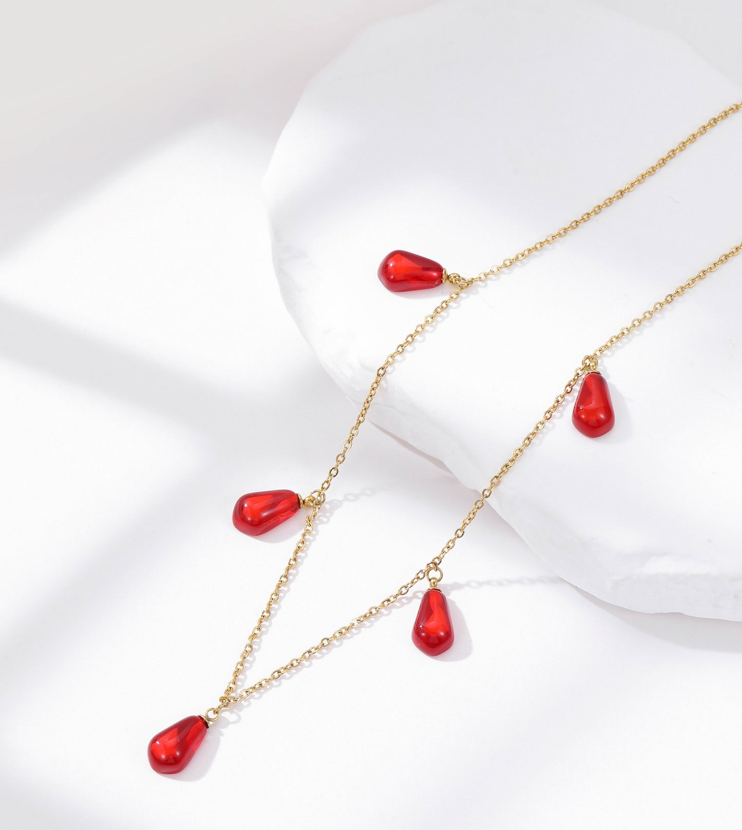 Pomegranate Quintuple Necklace - OMID