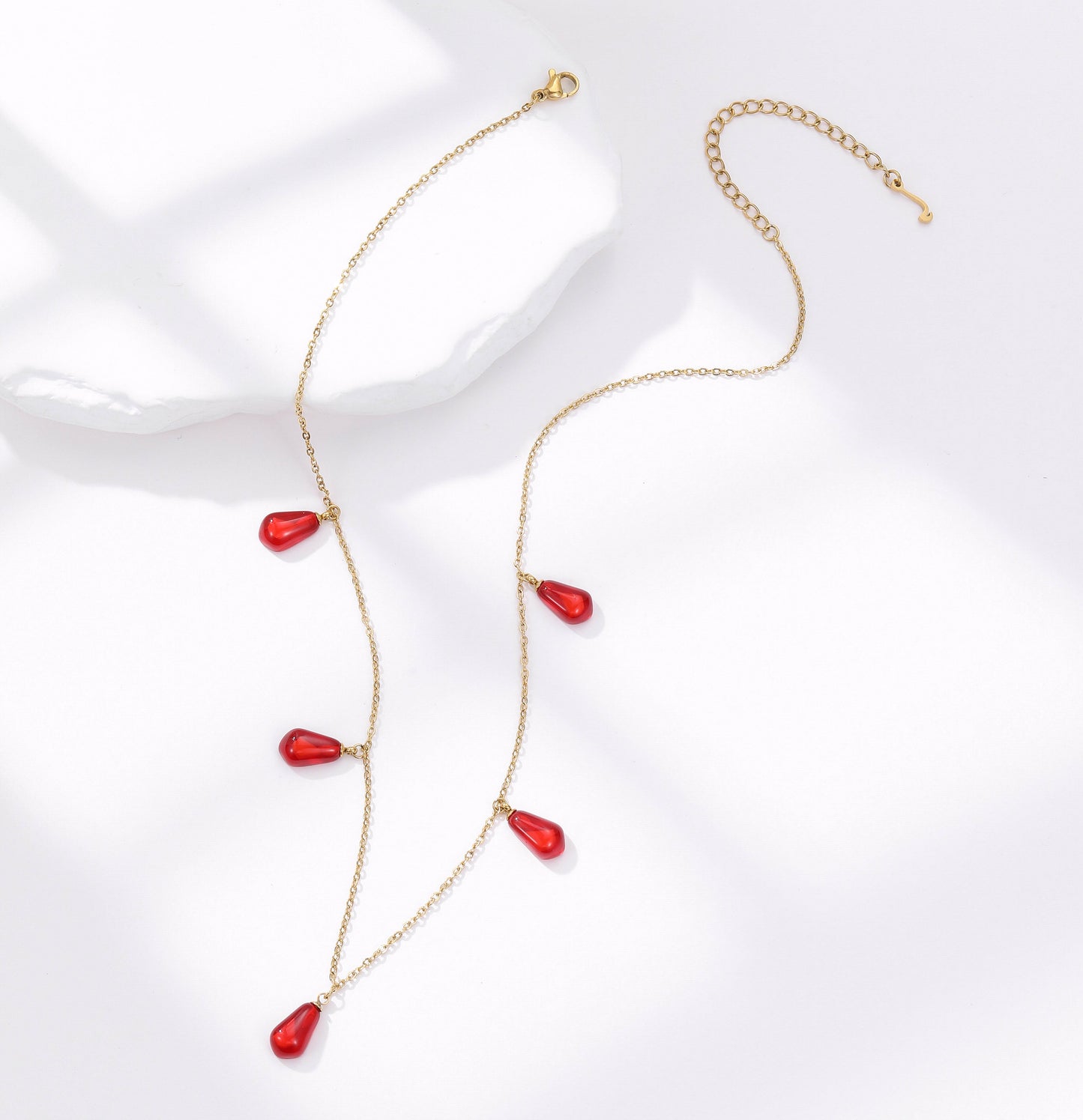 Pomegranate Quintuple Necklace - OMID