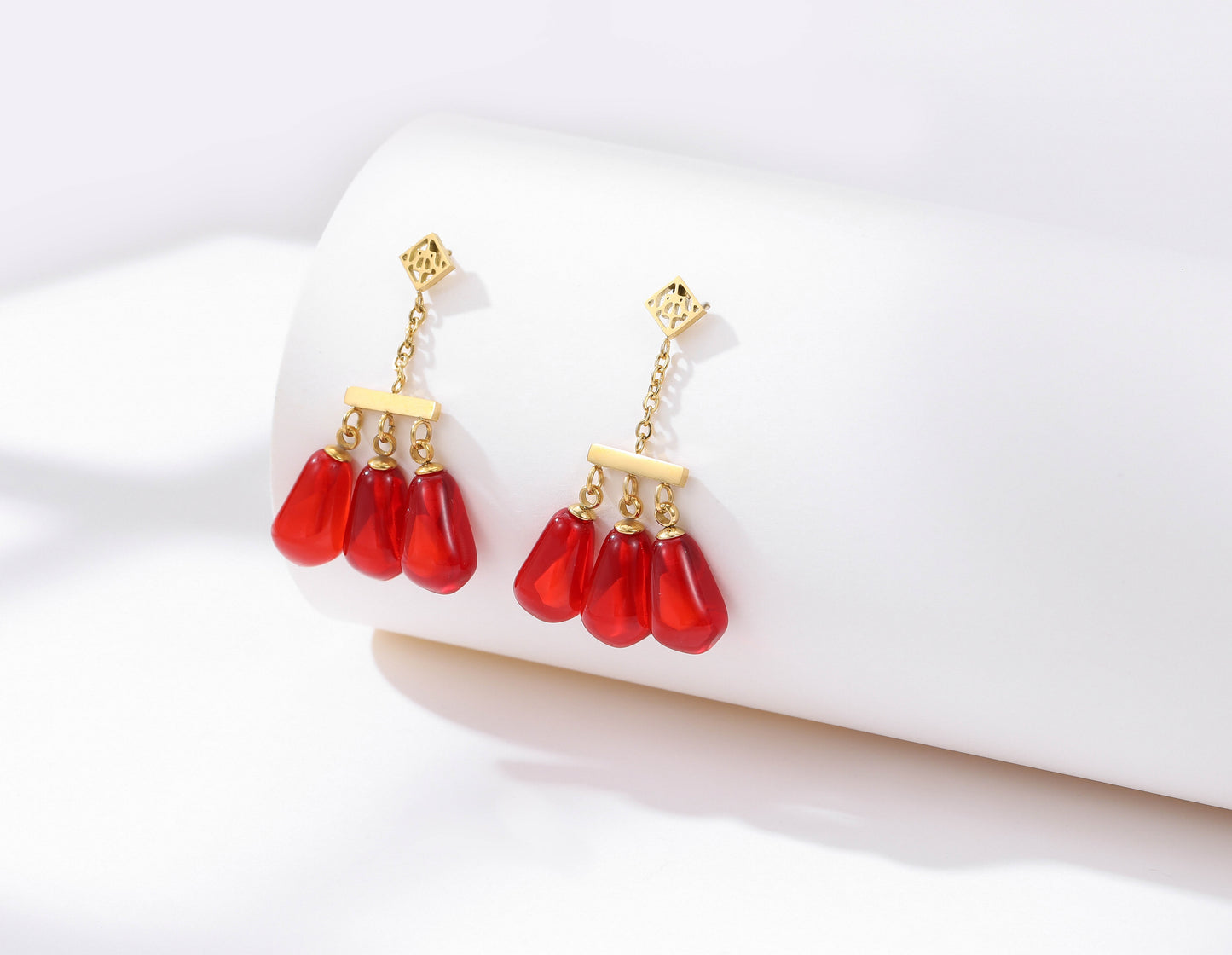 Pomegranate Triple Earring - OMID