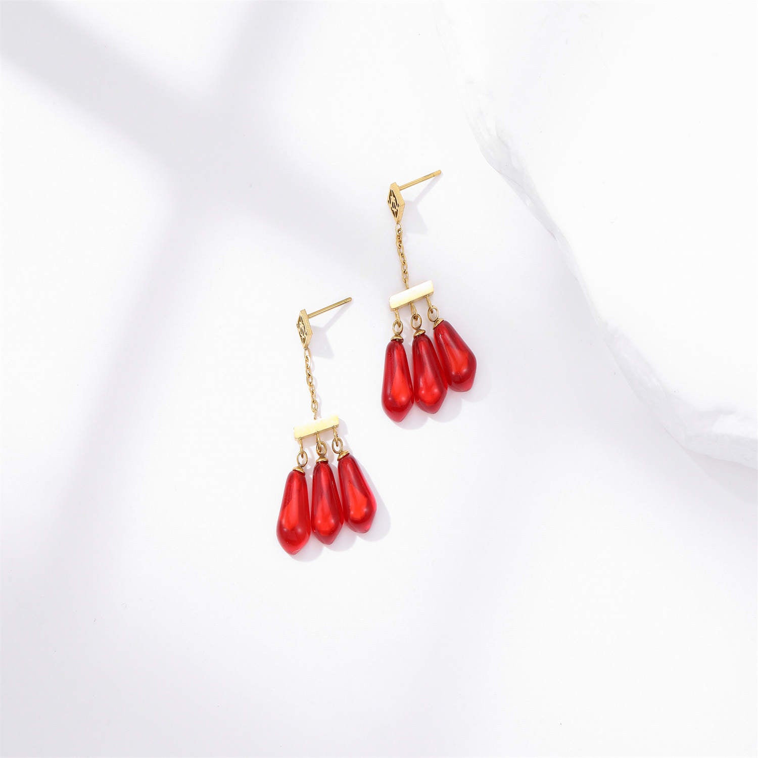 Pomegranate Triple Earring - OMID