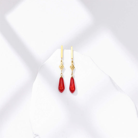 Pomegranate Single Bar Earring - OMID