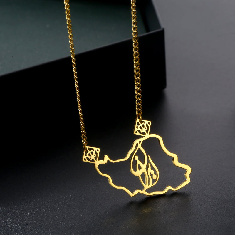 Iran in Border Necklace - OMID