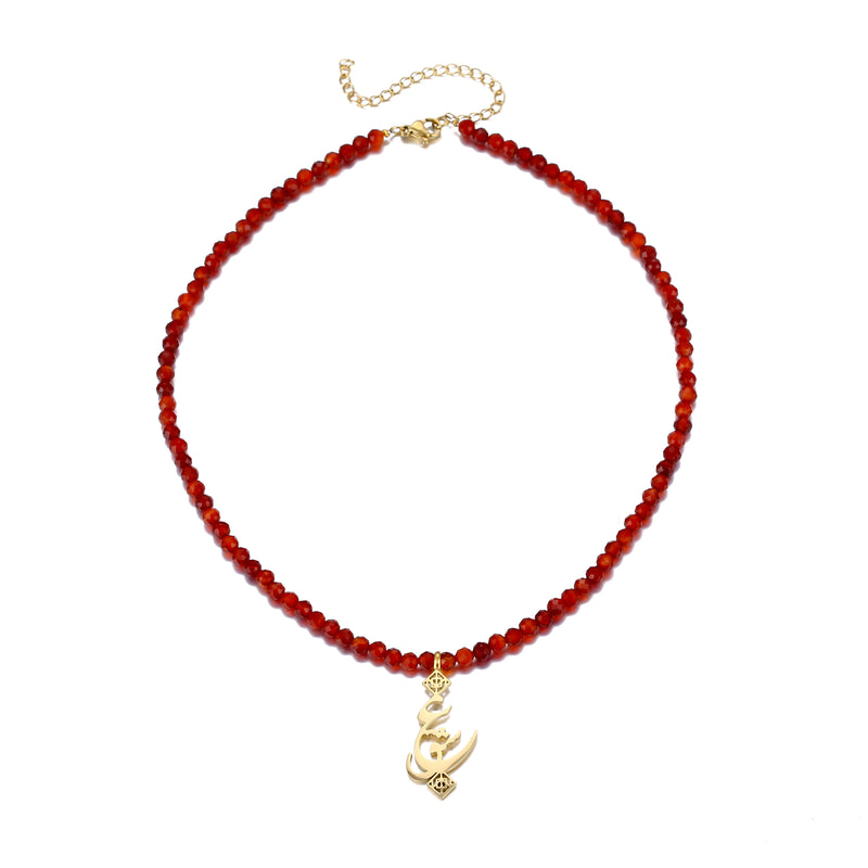 Red Agate Eshgh Necklace - OMID