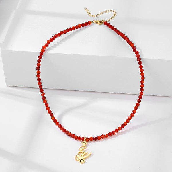 Red Agate Eshgh Necklace - OMID