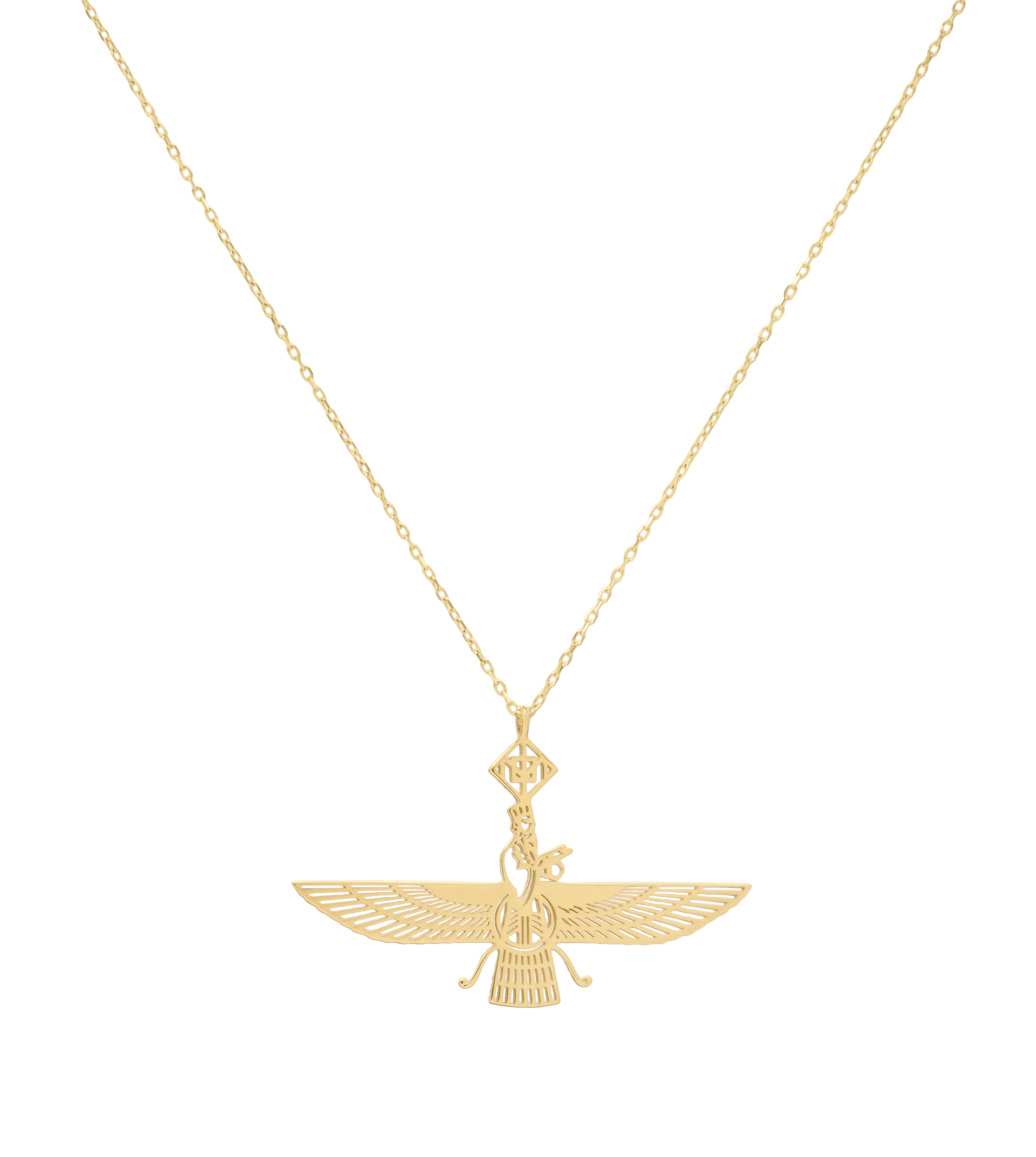 Faravahar Necklace Solid Gold - OMID