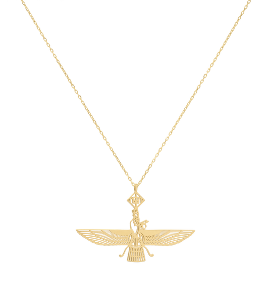 Faravahar Necklace Solid Gold - OMID